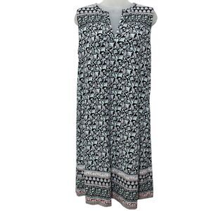 J Jill Size Wearever Collection Sleeveless Floral Dress XS